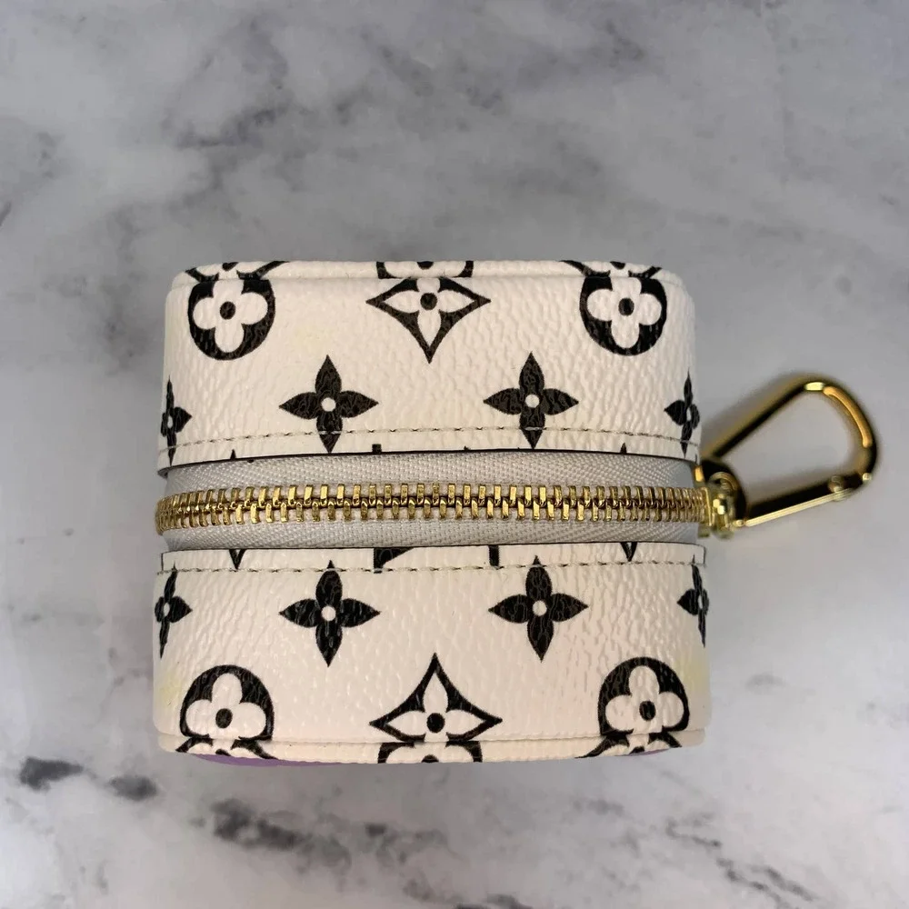 Louis Vuitton Giant Cube Monogram Purple/Black/White Coin Purse Chain Case LV